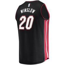 Load image into Gallery viewer, 20-Justise Winslow Miami Heat a Jersey Black - Icon Edition