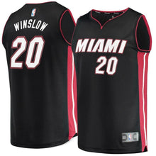 Load image into Gallery viewer, 20-Justise Winslow Miami Heat a Jersey Black - Icon Edition