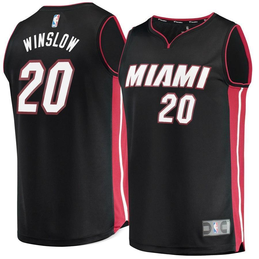 20-Justise Winslow Miami Heat a Jersey Black - Icon Edition