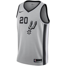 Load image into Gallery viewer, 20-Manu Ginobili San Antonio Spurs Swingman Jersey - Statement Edition – Gray