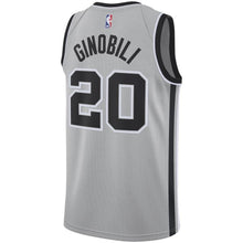 Load image into Gallery viewer, 20-Manu Ginobili San Antonio Spurs Swingman Jersey - Statement Edition – Gray