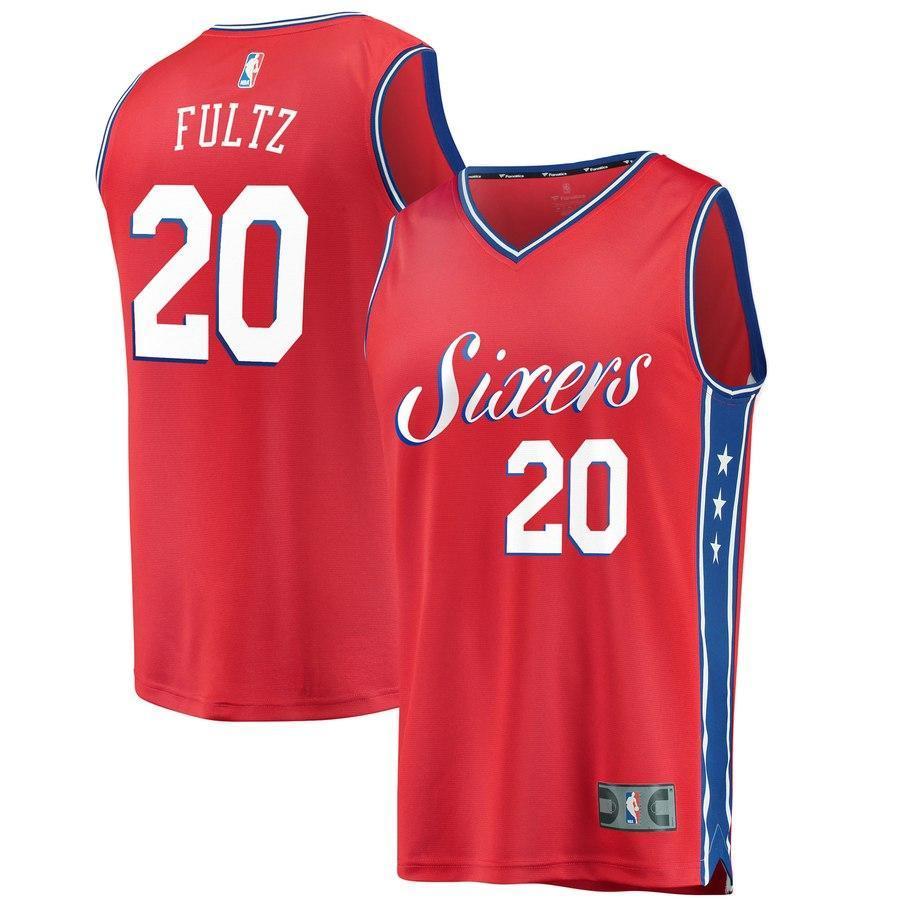 20-Markelle Fultz Philadelphia 76ers  Jersey Red - Statement Edition