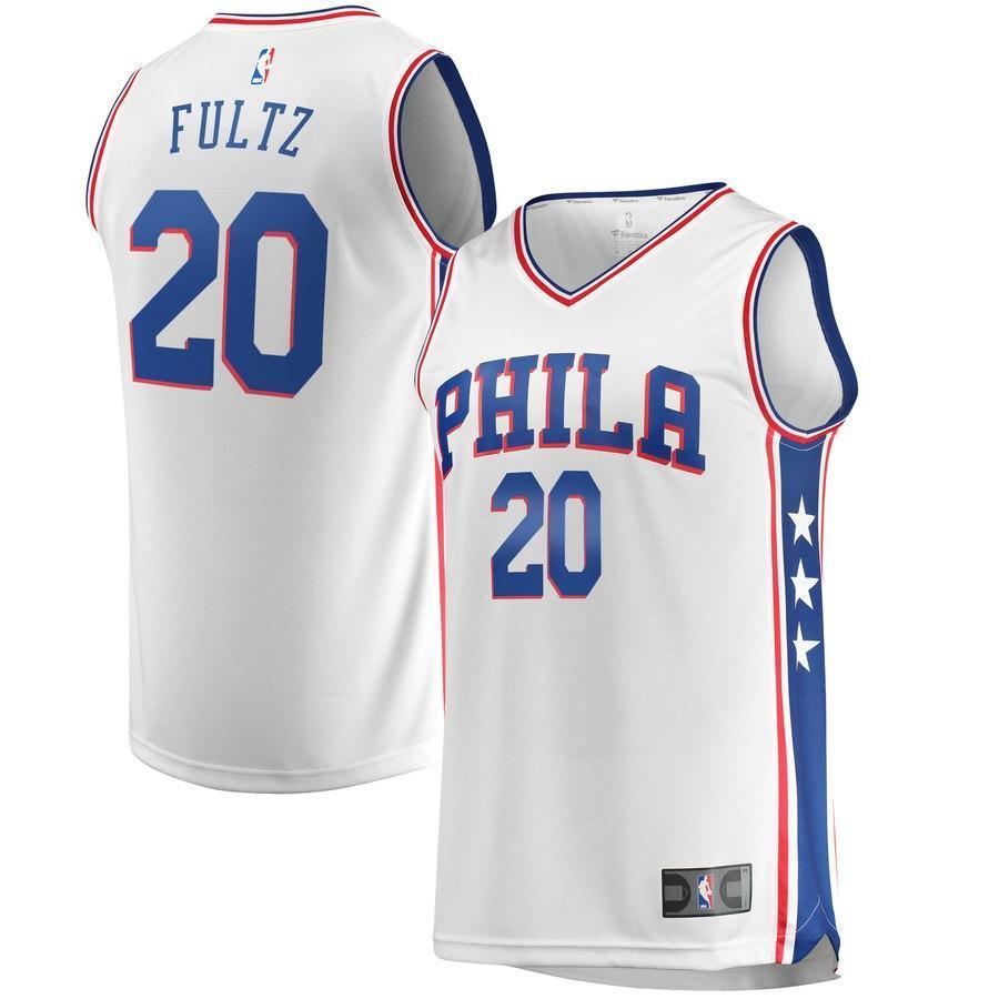 20-Markelle Fultz Philadelphia 76ers Jersey White - Association Edition