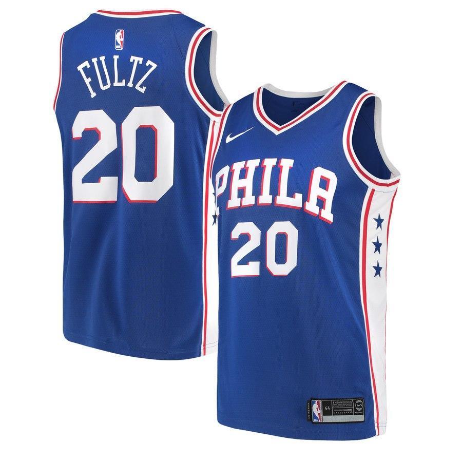 20-Markelle Fultz Philadelphia 76ers Swingman Jersey - Icon Edition – Blue