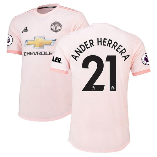 21-Ander Herrera Manchester United 2018-19 Away Player Jersey – Coral