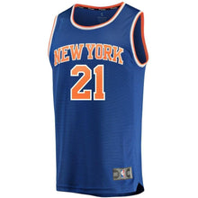 Load image into Gallery viewer, 21-Damyean Dotson New York Knicks  Jersey Royal - Icon Edition