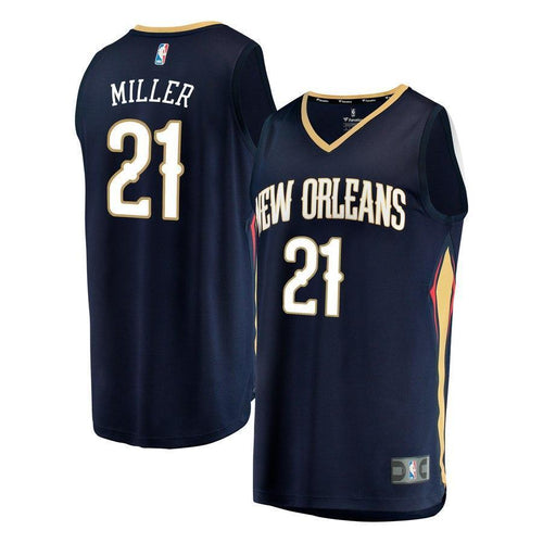 21-Darius Miller New Orleans Pelicans  Jersey - Icon Edition – Navy