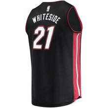 Load image into Gallery viewer, 21-Hassan Whiteside Miami Heat Jersey Black - Icon Edition