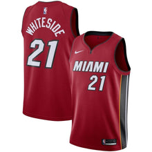 Load image into Gallery viewer, 21-Hassan Whiteside Miami Heat  Swingman Jersey - Statement Edition – Red