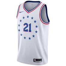 Load image into Gallery viewer, 21-Joel Embiid Philadelphia 76ers 2018-19 Swingman Jersey White – Earned Edition