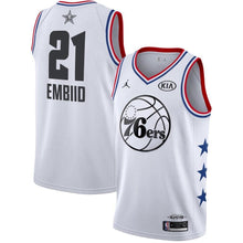 Load image into Gallery viewer, 21-Joel Embiid Philadelphia 76ers Jordan Brand 2019 NBA All-Star Game Finished Swingman Jersey – White