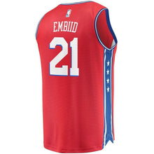 Load image into Gallery viewer, 21-Joel Embiid Philadelphia 76ers Player Jersey - Statement Edition - Red