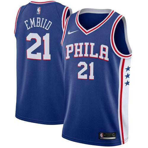 21-Joel Embiid Philadelphia 76ers Swingman Jersey Blue - Icon Edition