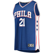 Load image into Gallery viewer, 21-Joel Embiid Philadelphia 76ers  Team Color Player Jersey Royal - Icon Edition