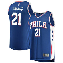 Load image into Gallery viewer, 21-Joel Embiid Philadelphia 76ers  Team Color Player Jersey Royal - Icon Edition