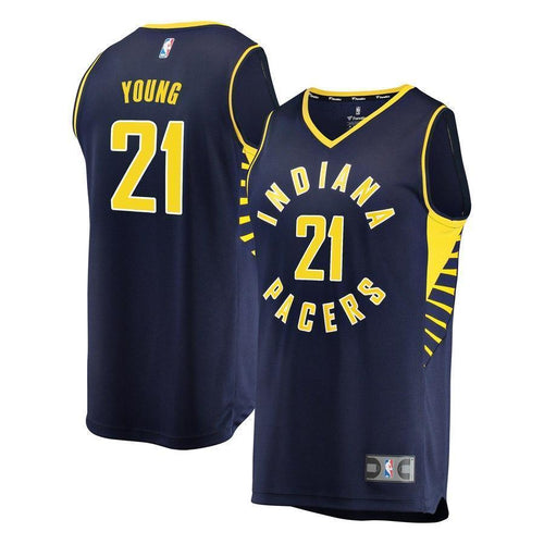 21-Thaddeus Young Indiana Pacers  Jersey - Icon Edition – Navy