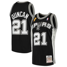 Load image into Gallery viewer, 21-Tim Duncan San Antonio Spurs  2002-03 Hardwood Classics Authentic Jersey - Black