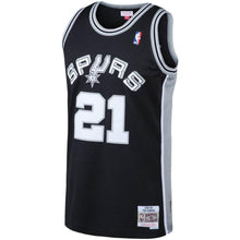Load image into Gallery viewer, 21-Tim Duncan San Antonio Spurs Big &amp; Tall Hardwood Classics Jersey – Black