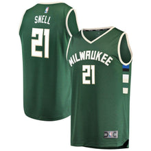 Load image into Gallery viewer, 21-Tony Snell Milwaukee Bucks  Player Jersey Green - Icon Edition