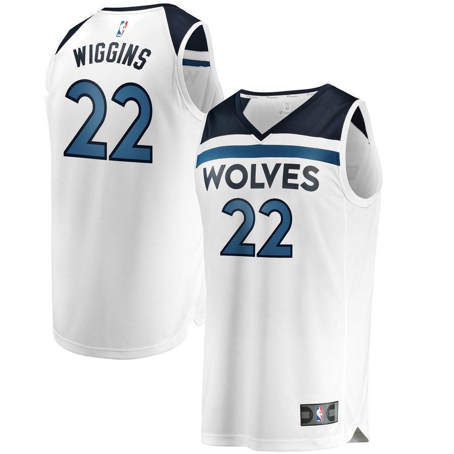 22-Andrew Wiggins Minnesota Timberwolves  Jersey White - Association Edition