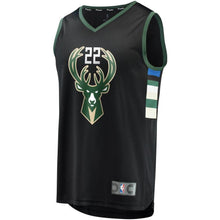 Load image into Gallery viewer, 22-Khris Middleton Milwaukee Bucks  Jersey - Statement Edition – Black