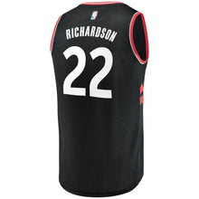 Load image into Gallery viewer, 22-Malachi Richardson Toronto Raptors Jersey Black - Statement Edition