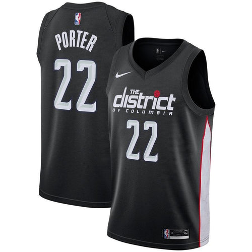 22-Otto Porter Washington Wizards 2018-19 Swingman Jersey – City Edition – Black