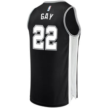 Load image into Gallery viewer, 22-Rudy Gay San Antonio Spurs  Jersey Black - Icon Edition