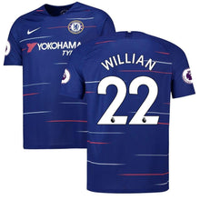 Load image into Gallery viewer, 22-Willian Borges da Silva Chelsea 2018-19 Home Player Jersey – Blue