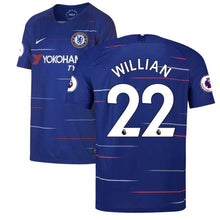 Load image into Gallery viewer, 22-Willian Borges da Silva Chelsea 2018-19 Home Player Jersey – Blue