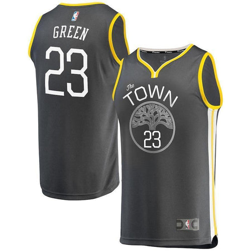 23-Draymond Green Golden State Warriors  Jersey Charcoal - Statement Edition