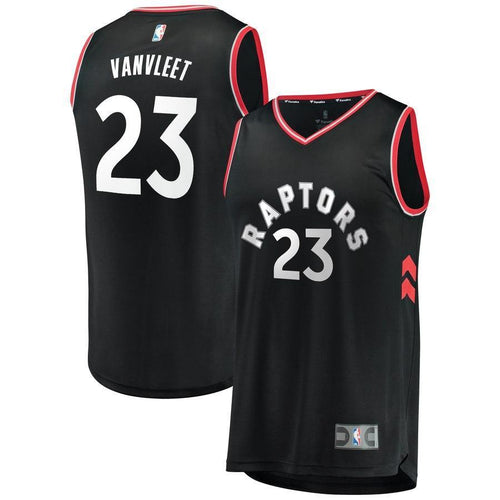 23-Fred VanVleet Toronto Raptors  Jersey Black - Statement Edition