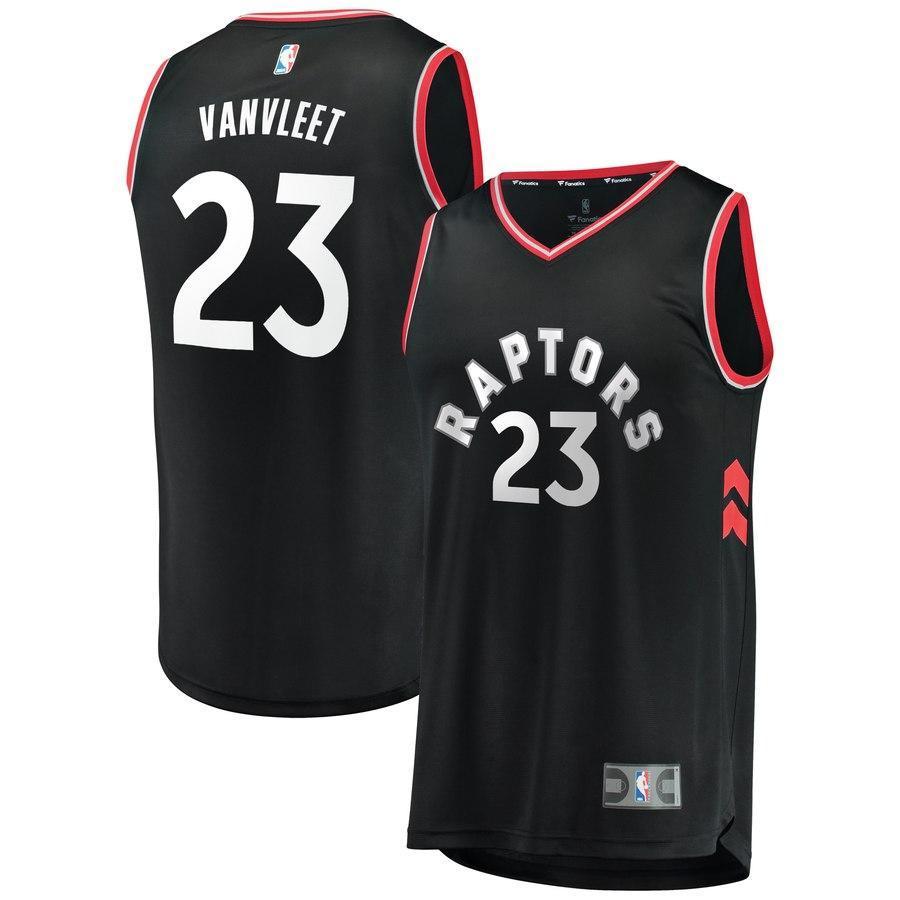 23-Fred VanVleet Toronto Raptors  Jersey Black - Statement Edition