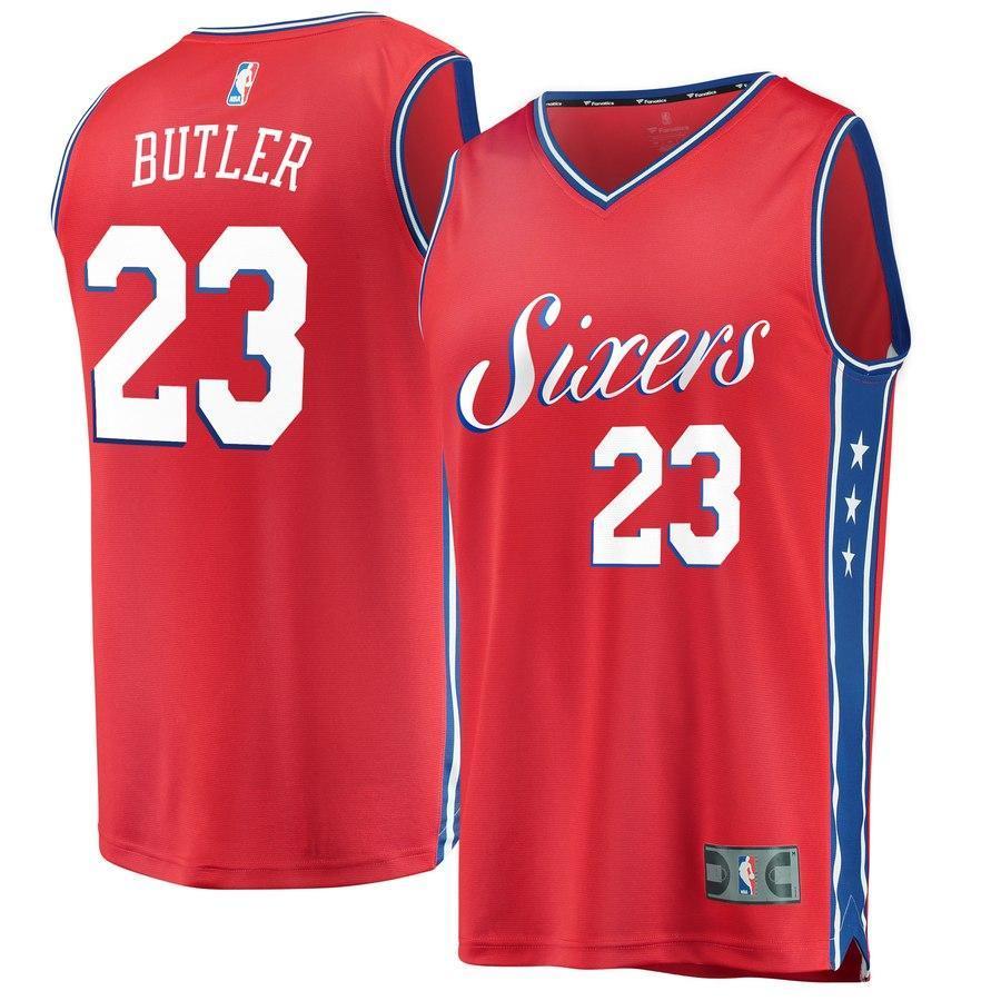 23-Jimmy Butler Philadelphia 76ers Jersey Red – Statement Edition