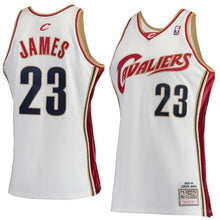 Load image into Gallery viewer, 23-LeBron James Cleveland Cavaliers Hardwood Classics Rookie Authentic Jersey - White