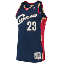 Load image into Gallery viewer, 23-LeBron James Cleveland Cavaliers Hardwood Classics Swingman Jersey - Navy