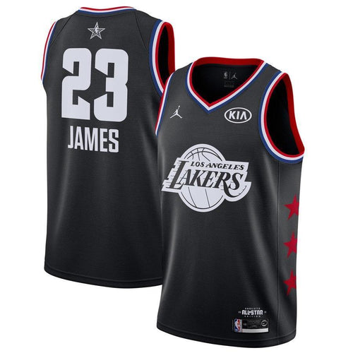 23-LeBron James Los Angeles Lakers Jordan Brand 2019 NBA All-Star Game Finished Swingman Jersey – Black