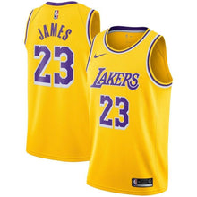 Load image into Gallery viewer, 23-LeBron James Los Angeles Lakers Swingman Jersey Gold - Icon Edition