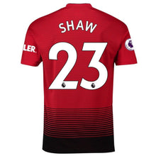 Load image into Gallery viewer, 23-Luke Shaw Manchester United 2018-19 Home Player Jersey – Red