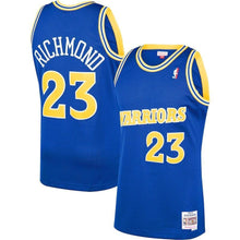 Load image into Gallery viewer, 23-Mitch Richmond Golden State Warriors  Hardwood Classics Swingman Jersey – Royal