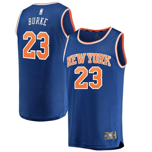 23-Trey Burke New York Knicks  Jersey Blue - Icon Edition