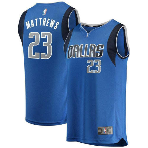 23-Wesley Matthews Dallas Mavericks  Jersey Royal - Icon Edition