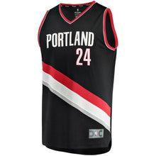 Load image into Gallery viewer, 24-Anfernee Simons Portland Trail Blazers  2018 NBA Draft First Round Pick Fast  Jersey Black – Icon Edition