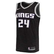 Load image into Gallery viewer, 24-Buddy Hield Sacramento Kings Swingman Jersey - Statement Edition – Black