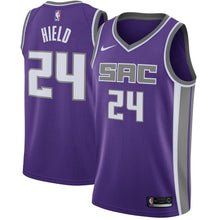 Load image into Gallery viewer, 24-Buddy Hield Sacramento Kings Swingman Jersey Purple - Icon Edition