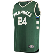 Load image into Gallery viewer, 24-Pat Connaughton Milwaukee Bucks  Jersey - Icon Edition - Hunter Green