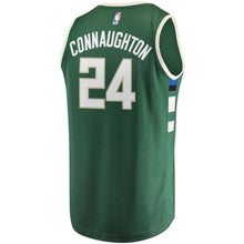 Load image into Gallery viewer, 24-Pat Connaughton Milwaukee Bucks  Jersey - Icon Edition - Hunter Green