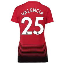 Load image into Gallery viewer, 25-Antonio Valencia Manchester United Women&#39;s 18-19 Home Jersey – Red