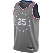 Load image into Gallery viewer, 25-Ben Simmons Philadelphia 76ers 2018-19 Swingman Jersey – City Edition – Gray
