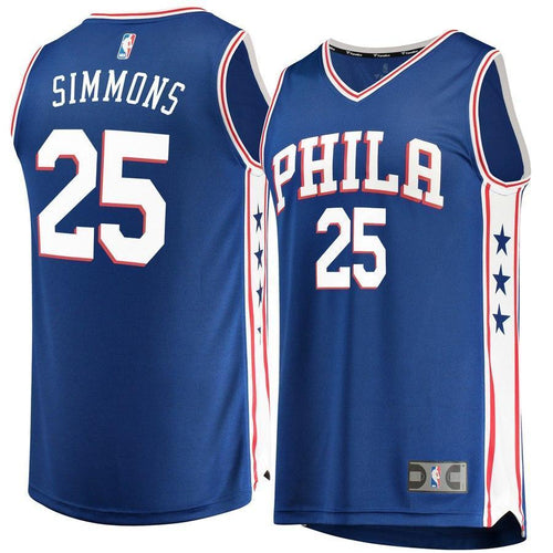 25-Ben Simmons Philadelphia 76ers Jersey Royal - Icon Edition